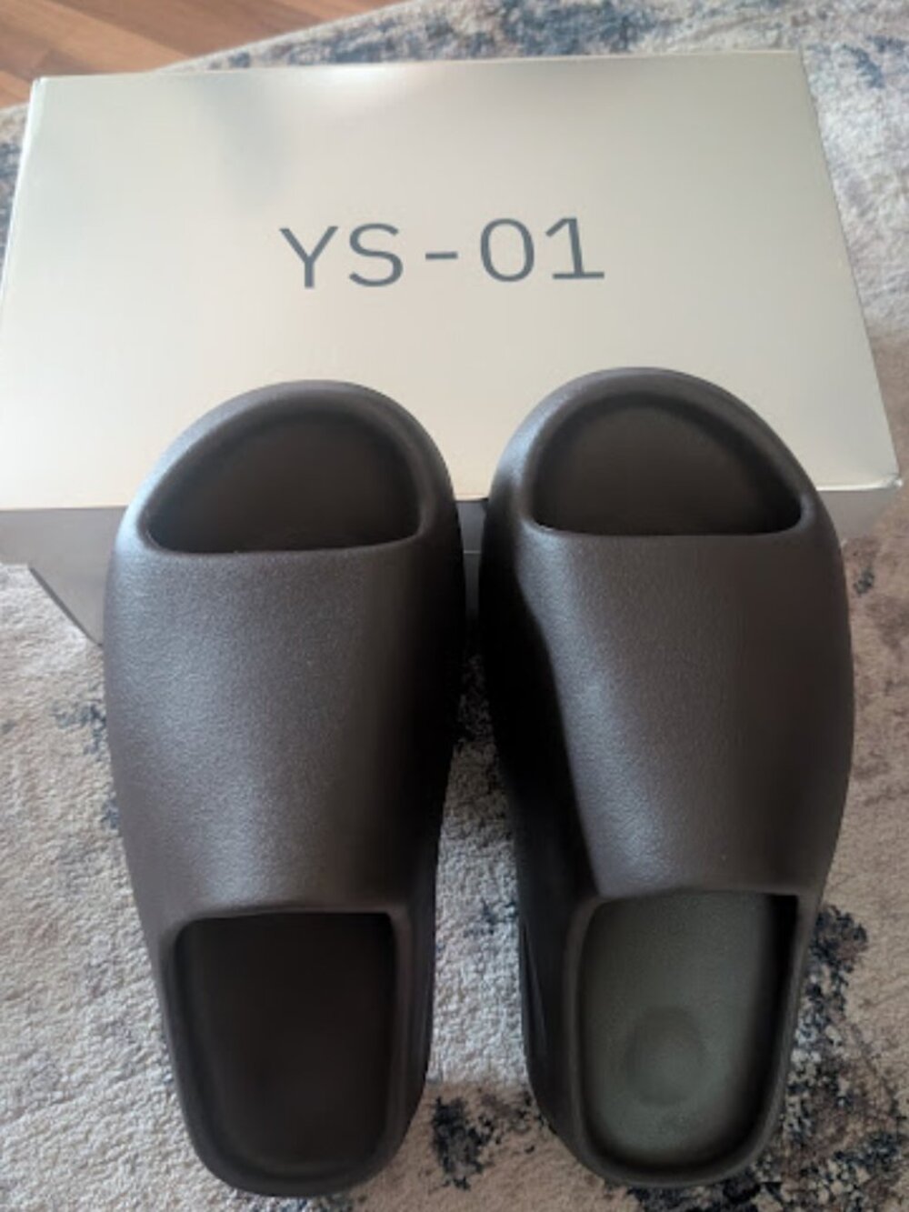 NIB YZY Yeezy YS-01 Slide Chocolate Brown Men's Size 12 New